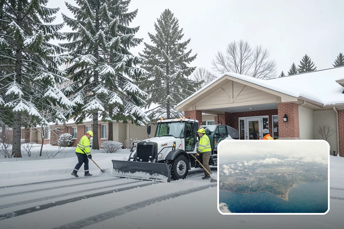 Salt Brine Pretreatment in Burien, King County, WA - Prevents snow and ice from bonding to the pavement