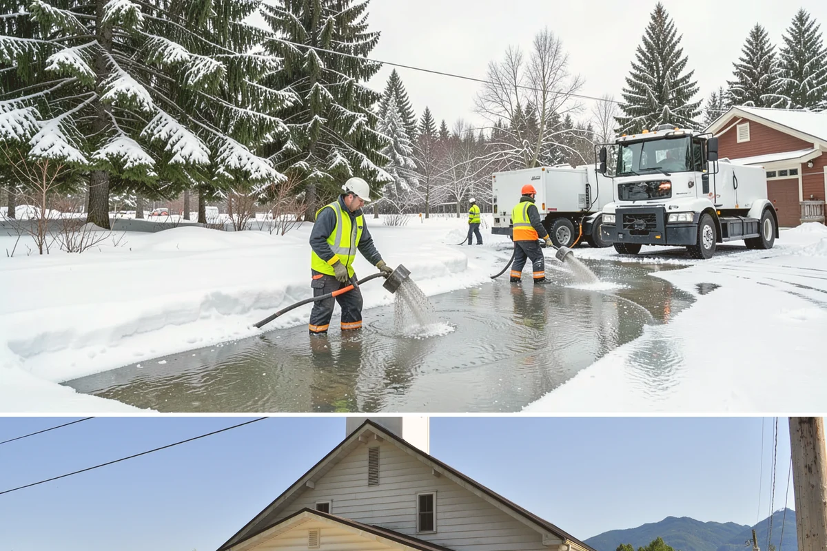 Salt Brine Pretreatment in Concrete, Skagit County, WA - Salt brine pretreatment is scheduled the day before forecast frost and freezing events all winter long.