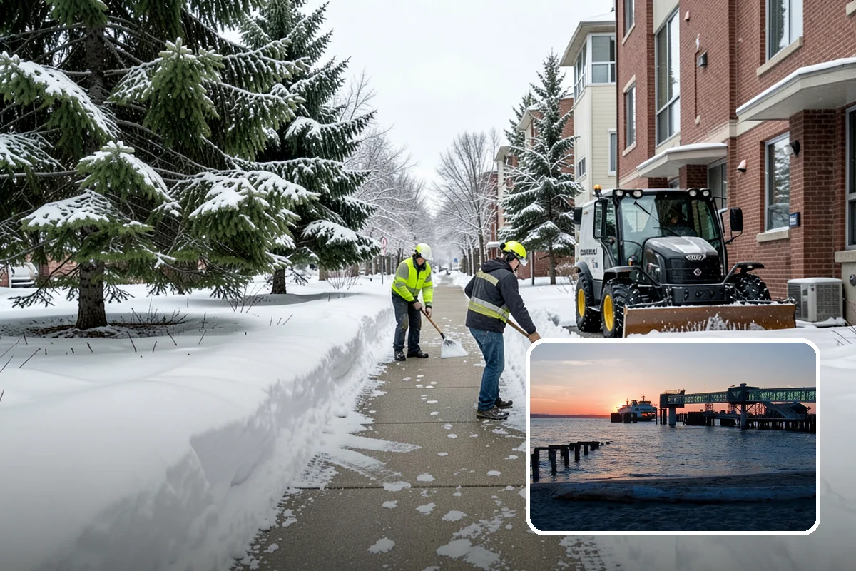 Salt Brine Pretreatment in Edmonds, Snohomish County, WA - Prevents snow and ice from bonding to the pavement