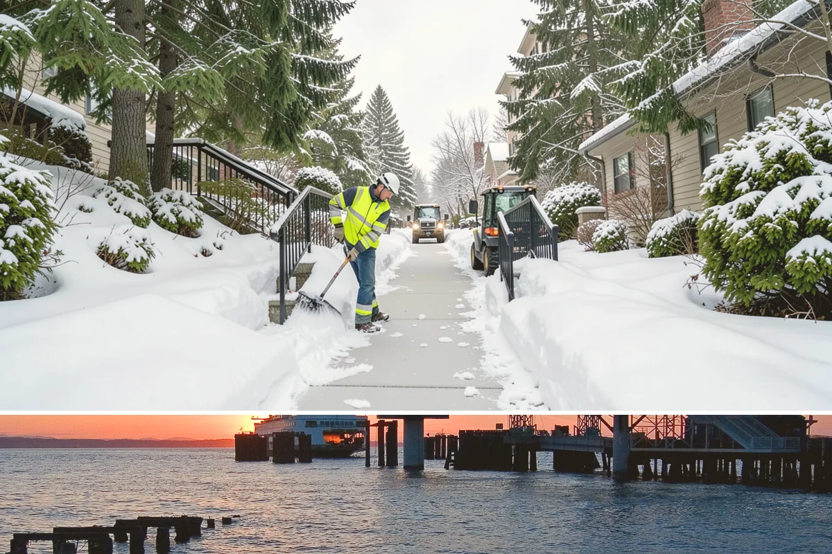 Salt Brine Pretreatment in Edmonds, Snohomish County, WA - Salt brine pretreatment is scheduled the day before forecast frost and freezing events all winter long.