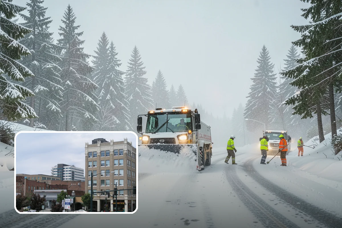 Salt Brine Pretreatment in Everett, Snohomish County, WA - Prevents snow and ice from bonding to the pavement
