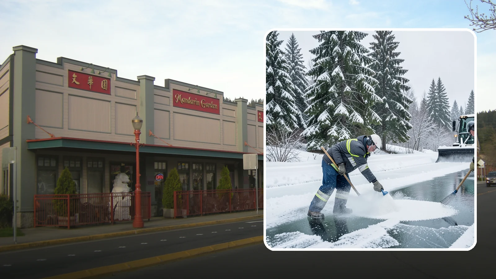 Salt Brine Pretreatment in Issaquah, King County, WA - Salt brine pretreatment coats pavement before a storm so snow and ice never bond to the surface.