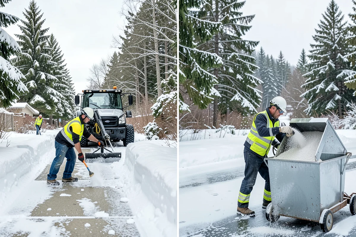 Salt Brine Pretreatment in Kenmore, King County, WA - Confirm the forecast window for the incoming freeze