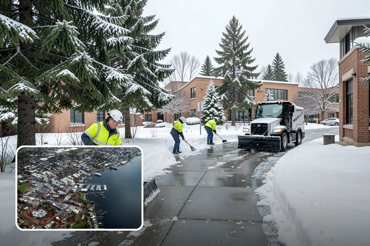 Salt Brine Pretreatment in Kirkland, King County, WA - Prevents snow and ice from bonding to the pavement