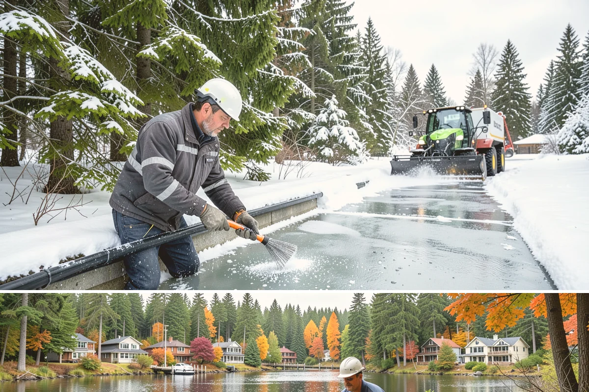 Salt Brine Pretreatment in La Conner, Skagit County, WA - Salt brine pretreatment is scheduled the day before forecast frost and freezing events all winter long.