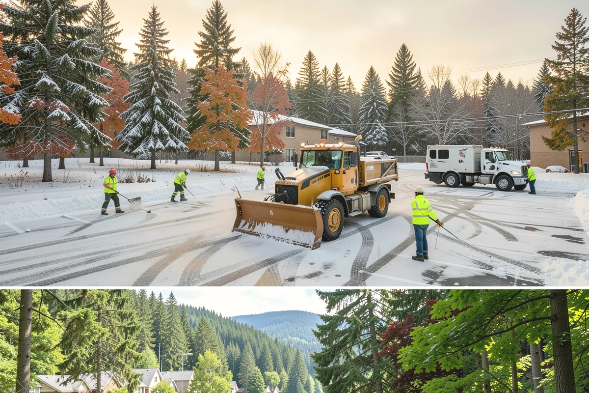 Salt Brine Pretreatment in Lake Forest Park, King County, WA - Salt brine pretreatment is scheduled the day before forecast frost and freezing events all winter long.