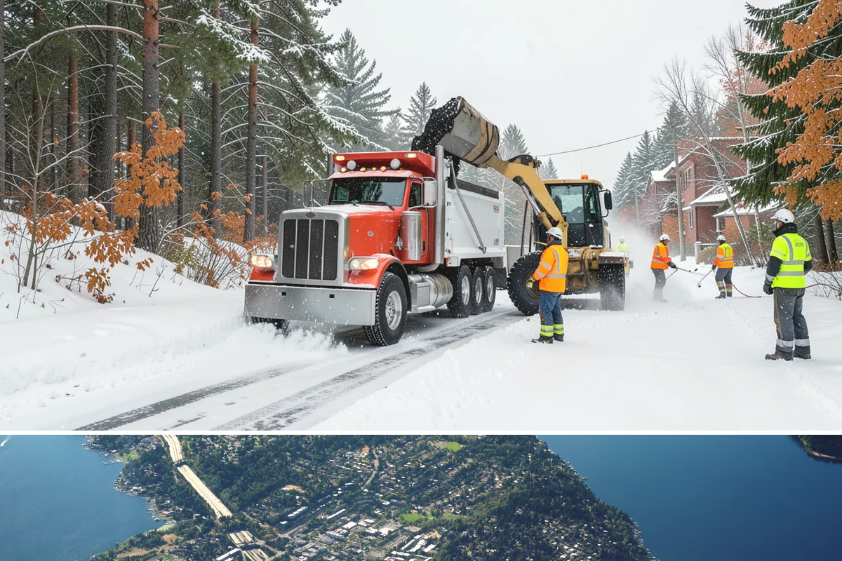 Salt Brine Pretreatment in Mercer Island, King County, WA - Salt brine pretreatment is scheduled the day before forecast frost and freezing events all winter long.