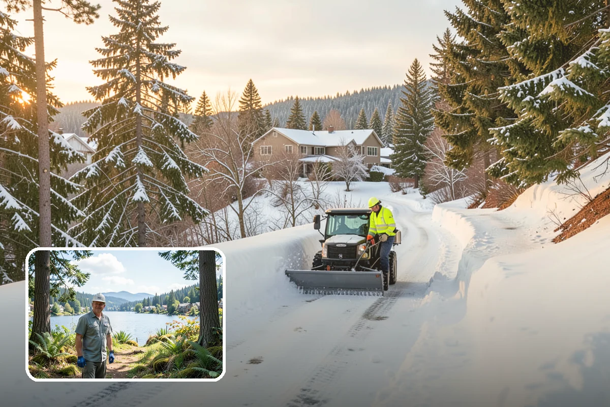 Salt Brine Pretreatment in Milton, King County, WA - Prevents snow and ice from bonding to the pavement