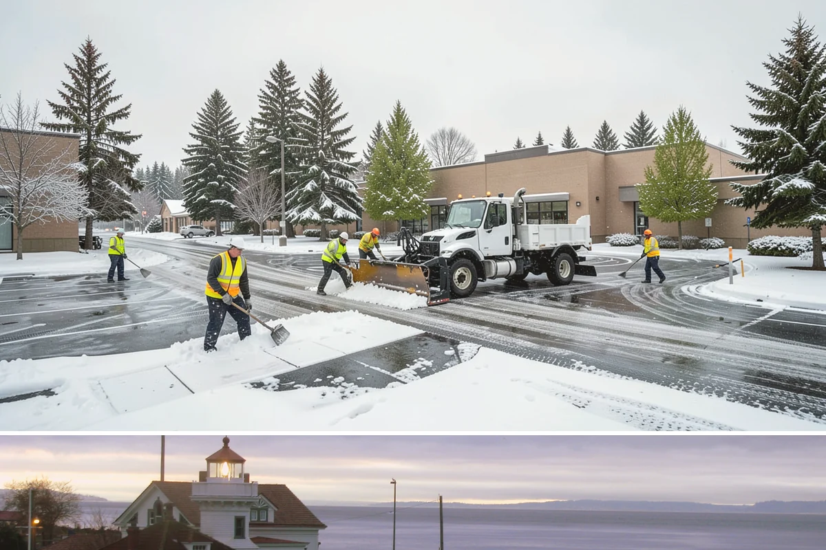 Salt Brine Pretreatment in Mukilteo, Snohomish County, WA - Salt brine pretreatment is scheduled the day before forecast frost and freezing events all winter long.