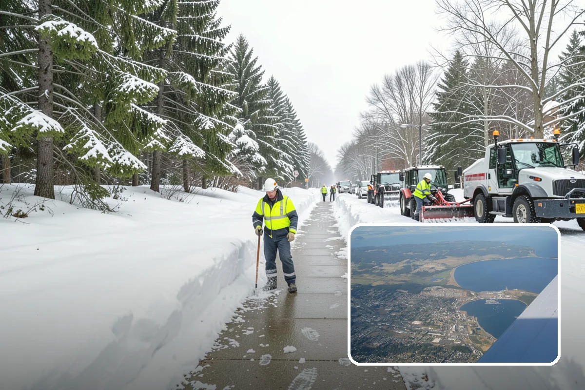 Salt Brine Pretreatment in Oak Harbor, Island County, WA - Prevents snow and ice from bonding to the pavement