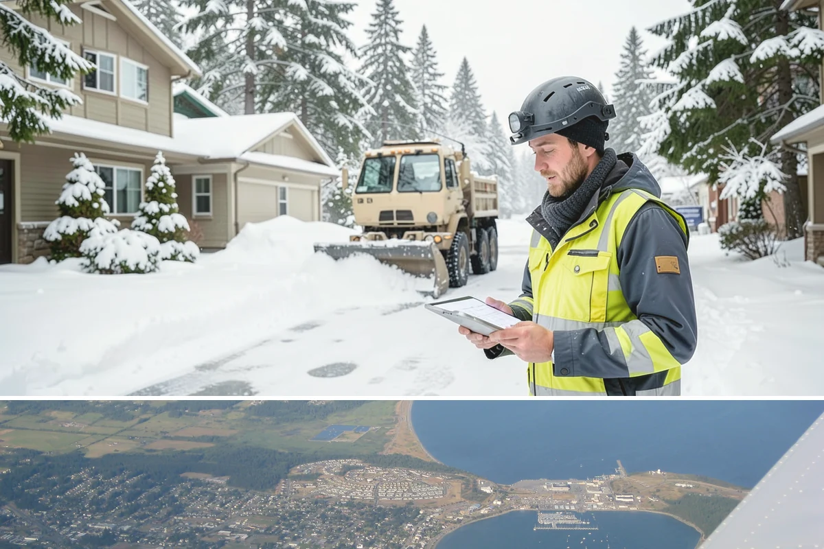 Salt Brine Pretreatment in Oak Harbor, Island County, WA - Salt brine pretreatment is scheduled the day before forecast frost and freezing events all winter long.