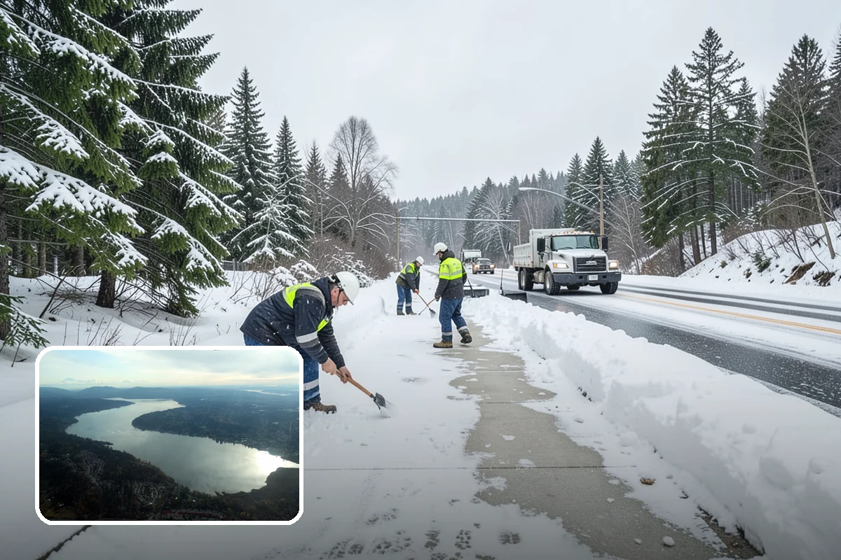 Salt Brine Pretreatment in Sammamish, King County, WA - Prevents snow and ice from bonding to the pavement