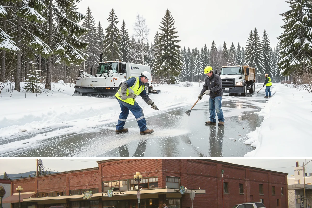 Salt Brine Pretreatment in Sedro-Woolley, Skagit County, WA - Salt brine pretreatment is scheduled the day before forecast frost and freezing events all winter long.