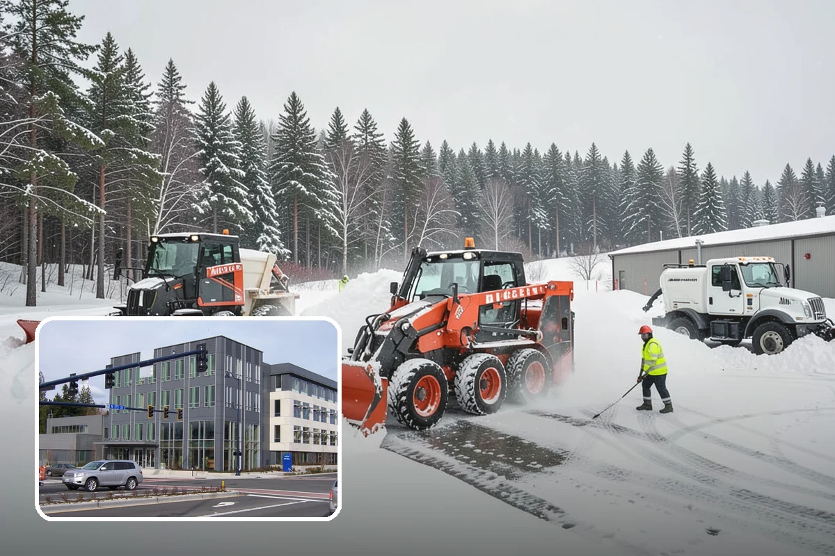 Salt Brine Pretreatment in Shoreline, King County, WA - Prevents snow and ice from bonding to the pavement