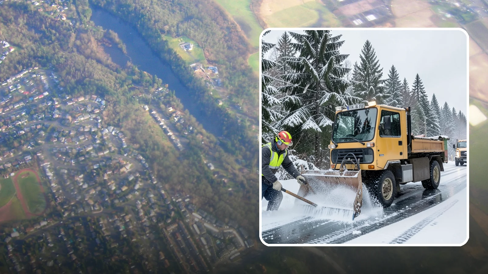 Salt Truck Service in Algona, King County, WA - Our salt trucks spread granular deicer across lots and roads to melt ice and restore traction.