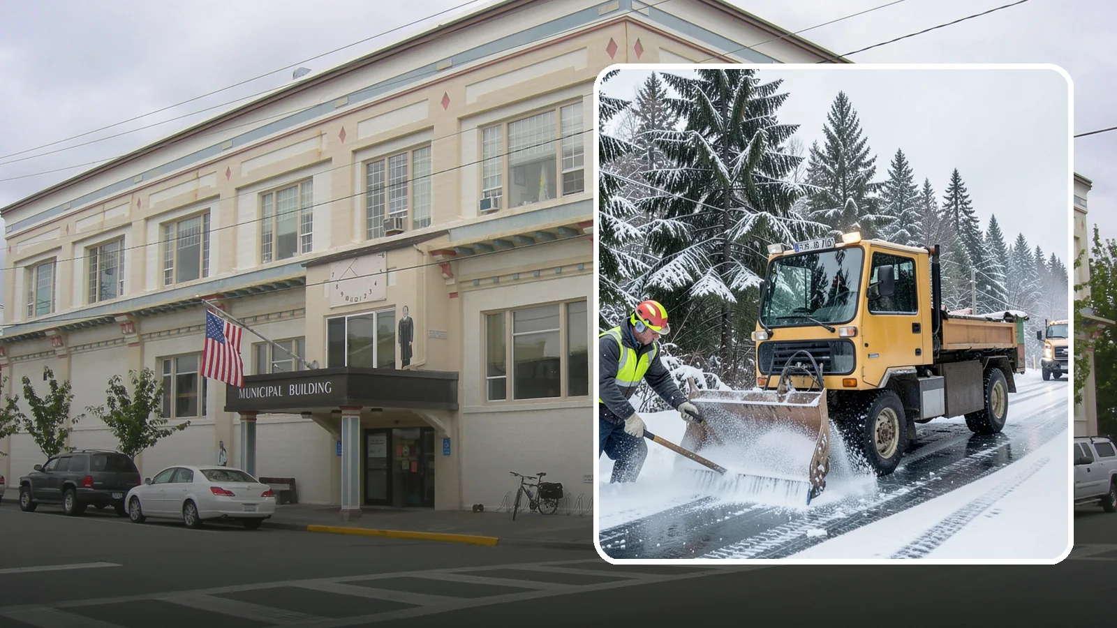 Salt Truck Service in Anacortes, Skagit County, WA - Our salt trucks spread granular deicer across lots and roads to melt ice and restore traction.