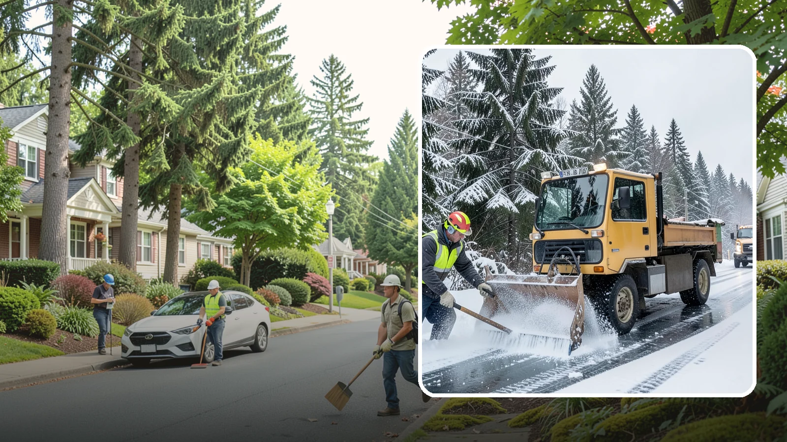 Salt Truck Service in Beaux Arts Village, King County, WA - Our salt trucks spread granular deicer across lots and roads to melt ice and restore traction.