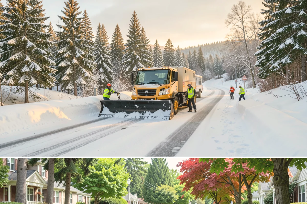 Salt Truck Service in Beaux Arts Village, King County, WA - Salt truck service is active throughout the freeze-thaw season from November through March across lowland commercial sites.
