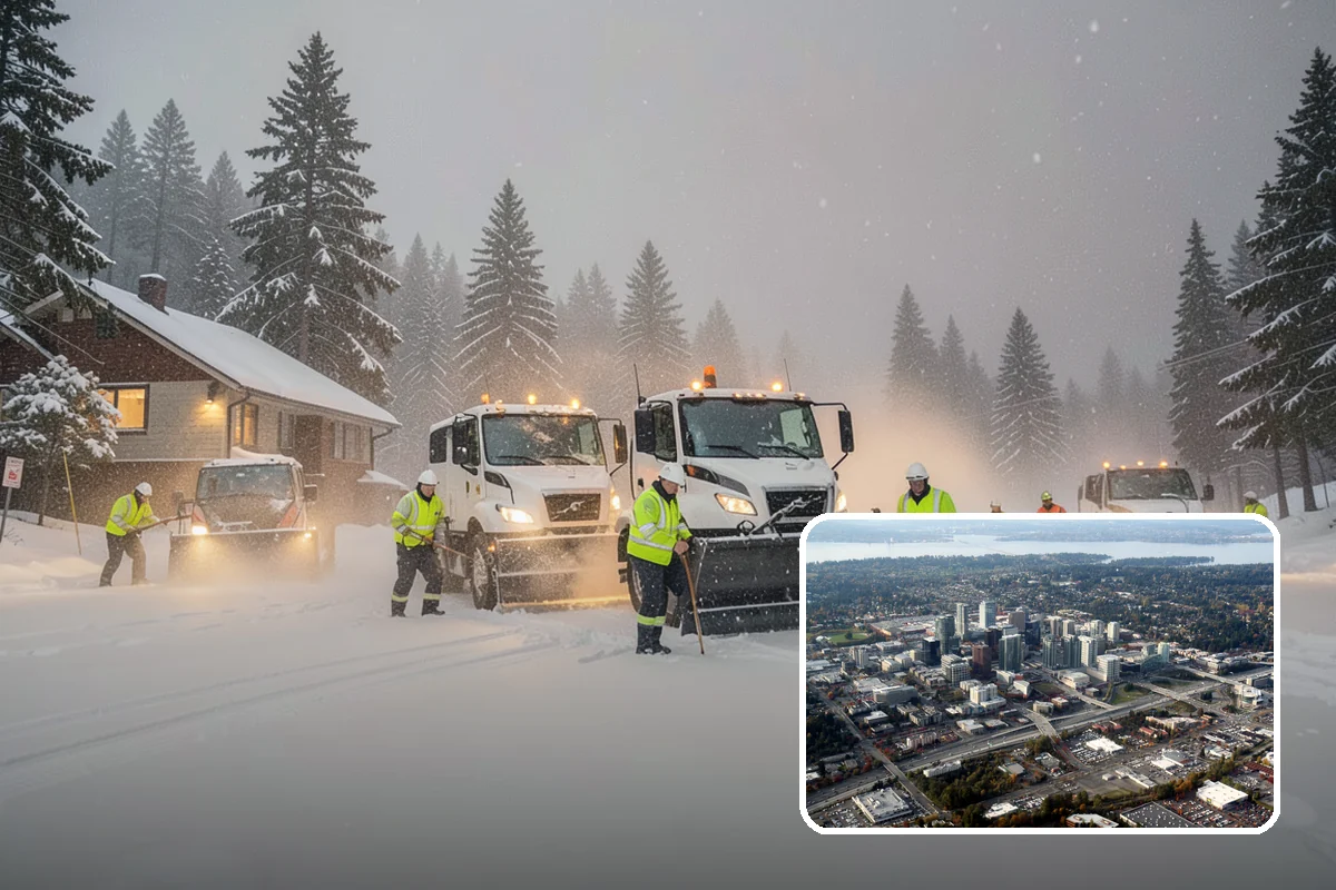 Salt Truck Service in Bellevue, King County, WA - Controlled granular application across large surfaces