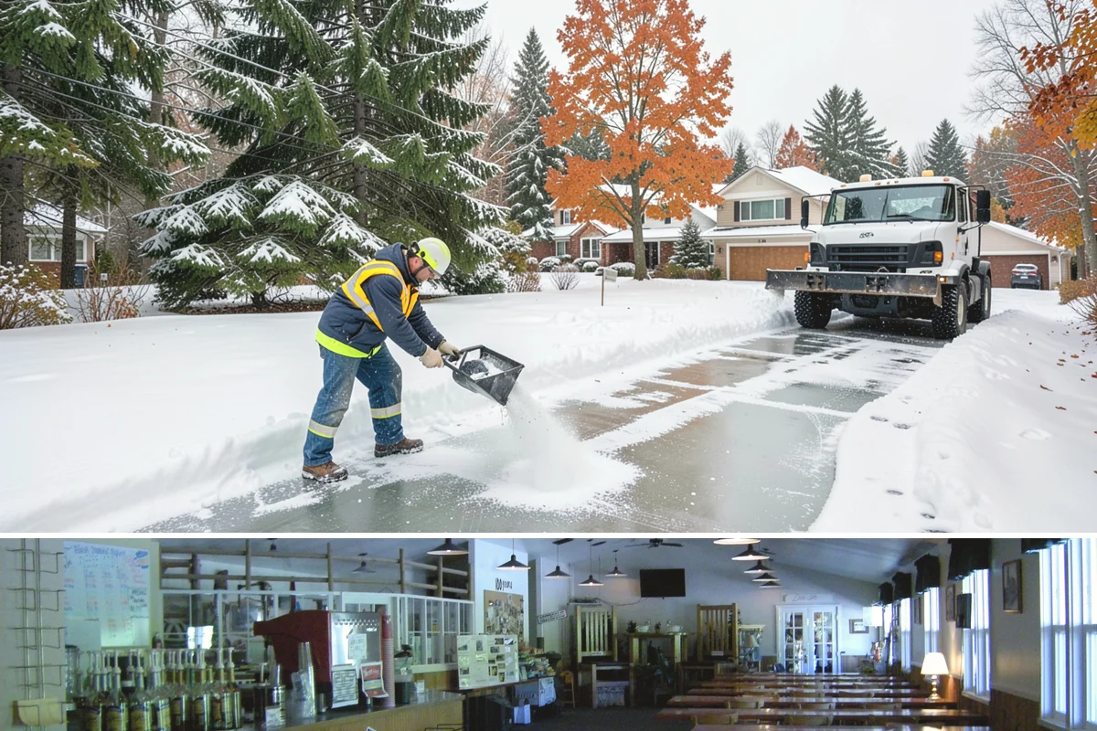 Salt Truck Service in Black Diamond, King County, WA - Salt truck service is active throughout the freeze-thaw season from November through March across lowland commercial sites.