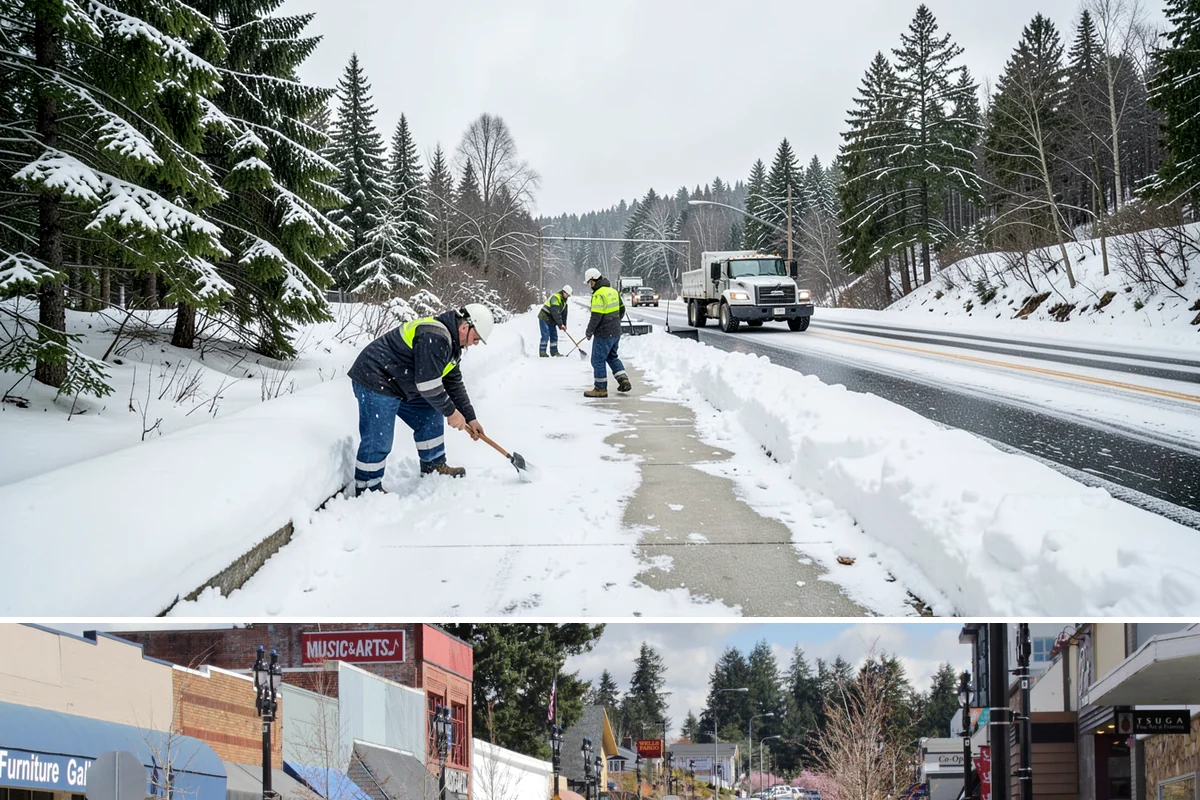 Salt Truck Service in Bothell, King County, WA - Salt truck service is active throughout the freeze-thaw season from November through March across lowland commercial sites.