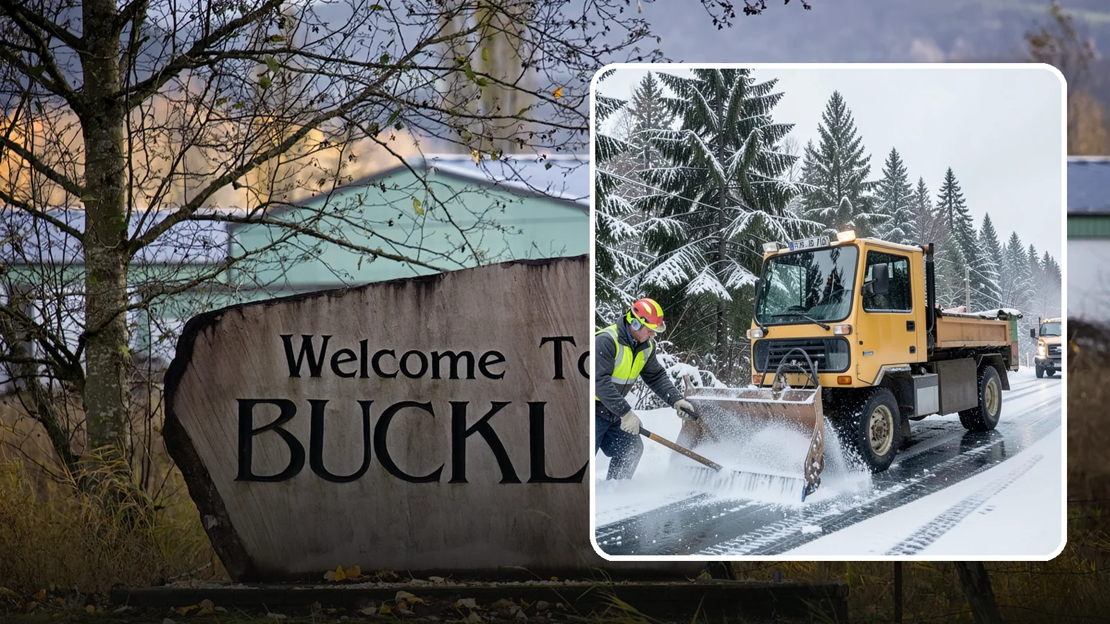 Salt Truck Service in Buckley, Pierce County, WA - Our salt trucks spread granular deicer across lots and roads to melt ice and restore traction.