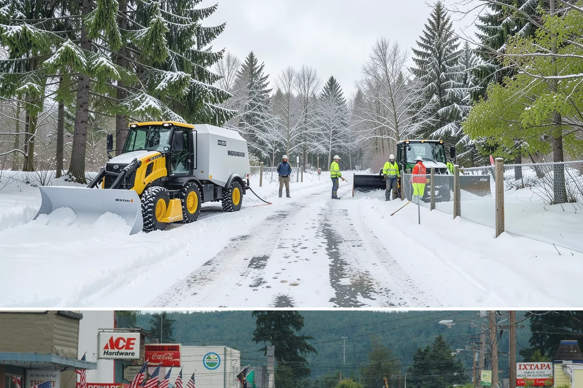 Salt Truck Service in Carnation, King County, WA - Salt truck service is active throughout the freeze-thaw season from November through March across lowland commercial sites.