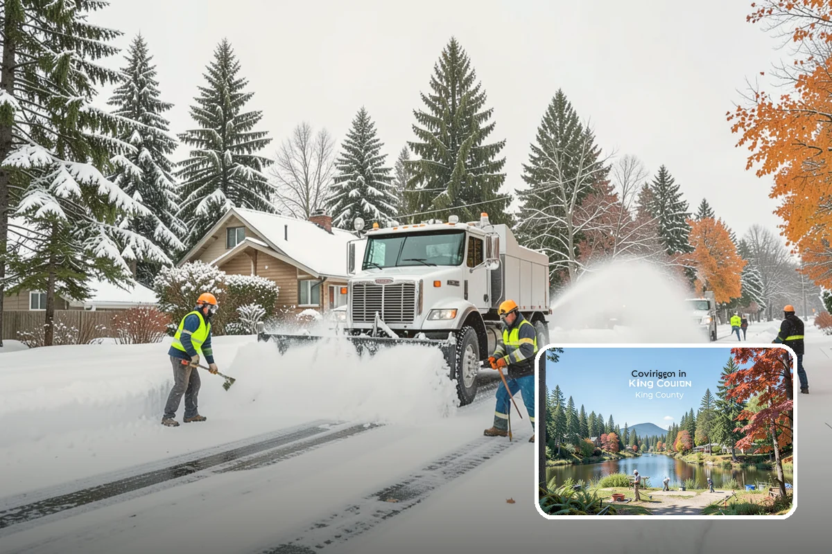 Salt Truck Service in Covington, King County, WA - Controlled granular application across large surfaces