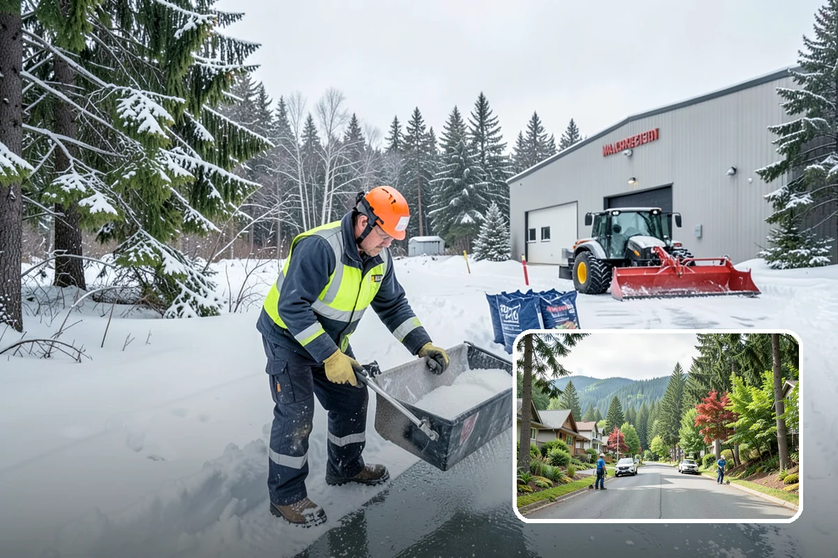 Salt Truck Service in Darrington, Snohomish County, WA - Controlled granular application across large surfaces