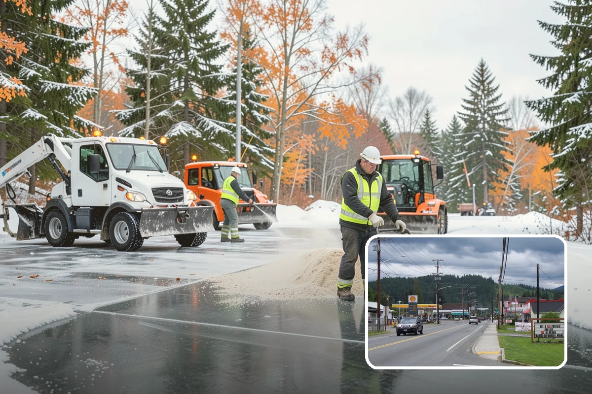 Salt Truck Service in Granite Falls, Snohomish County, WA - Controlled granular application across large surfaces