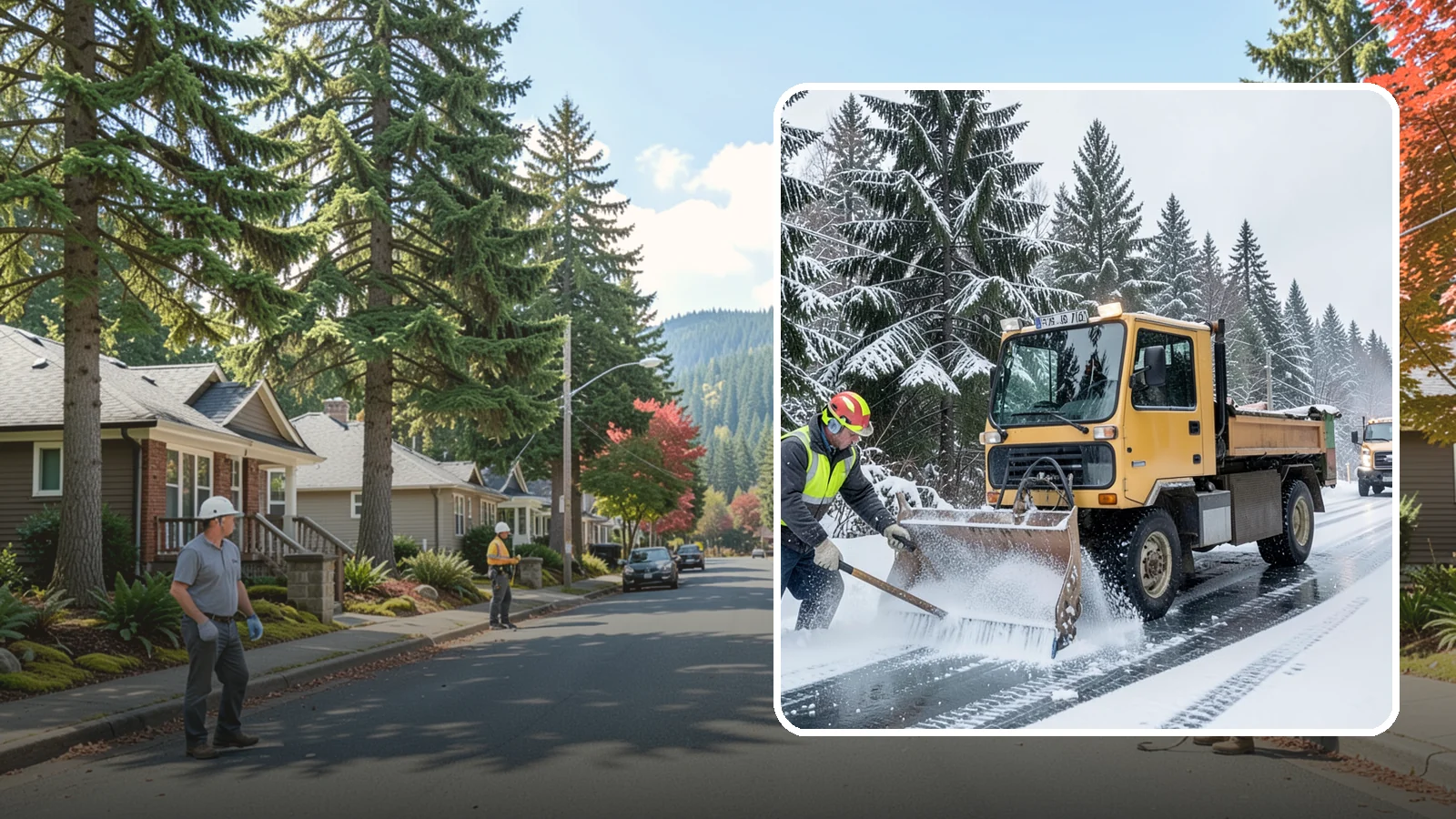 Salt Truck Service in Hunts Point, King County, WA - Our salt trucks spread granular deicer across lots and roads to melt ice and restore traction.