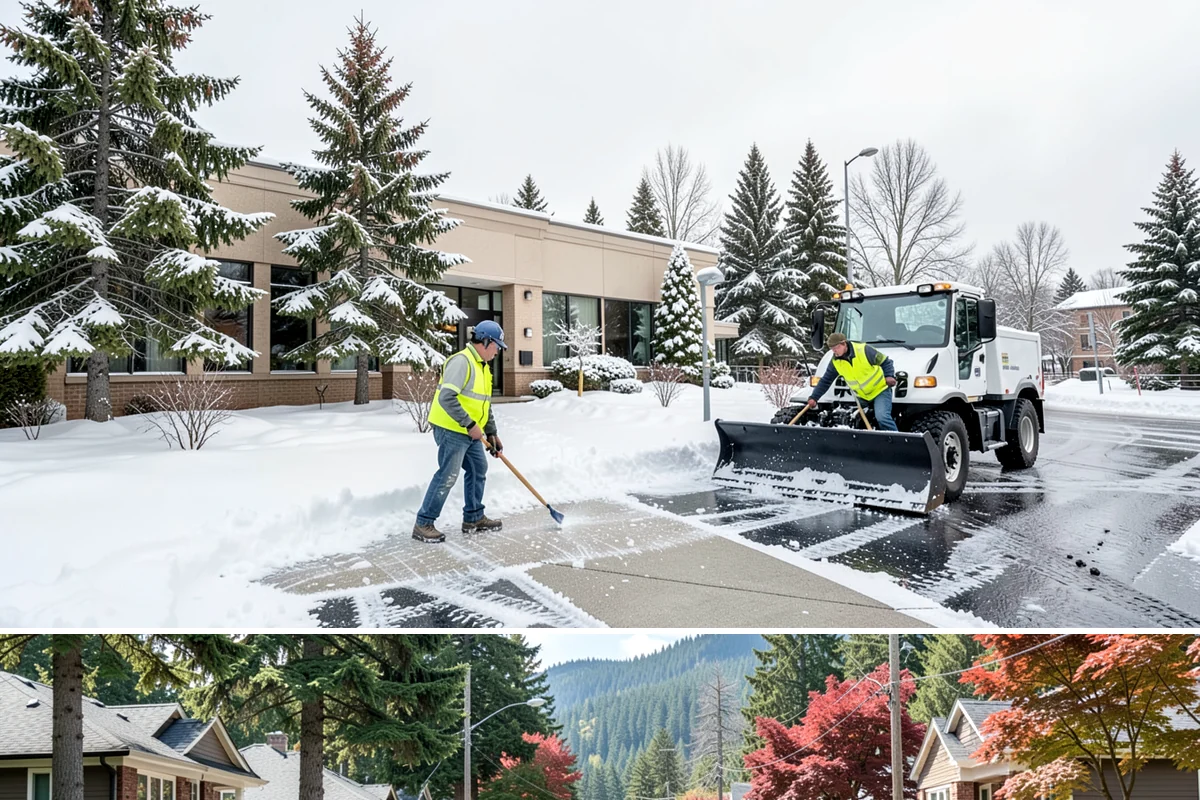 Salt Truck Service in Hunts Point, King County, WA - Salt truck service is active throughout the freeze-thaw season from November through March across lowland commercial sites.