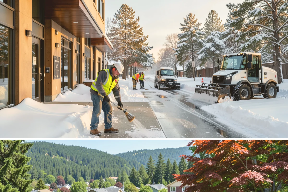 Salt Truck Service in Index, Snohomish County, WA - Salt truck service is active throughout the freeze-thaw season from November through March across lowland commercial sites.