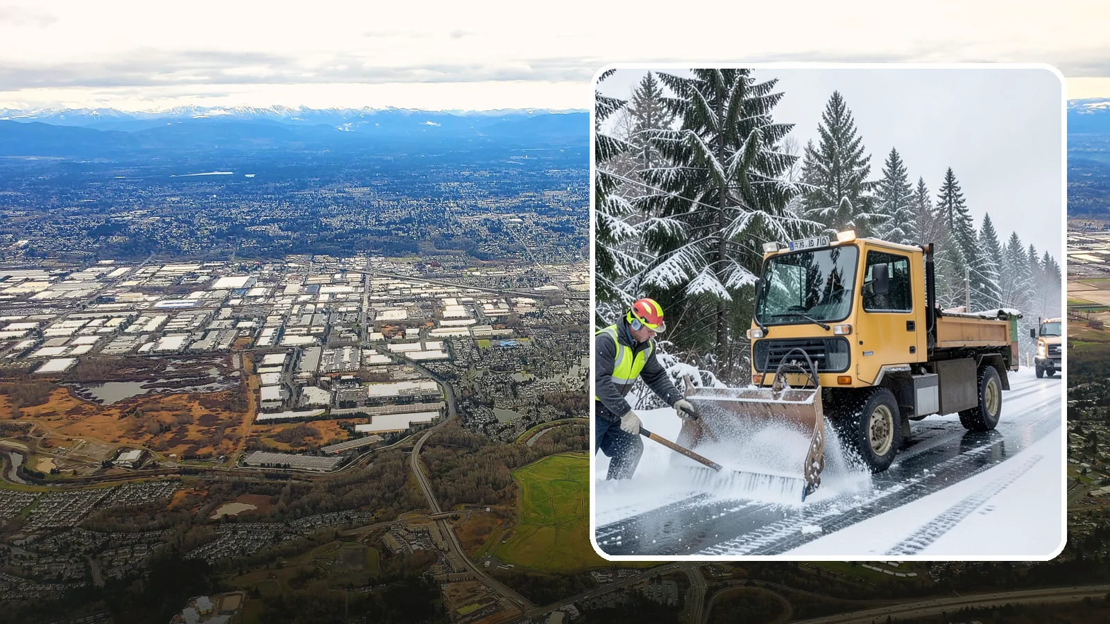 Salt Truck Service in Kent, King County, WA - Our salt trucks spread granular deicer across lots and roads to melt ice and restore traction.