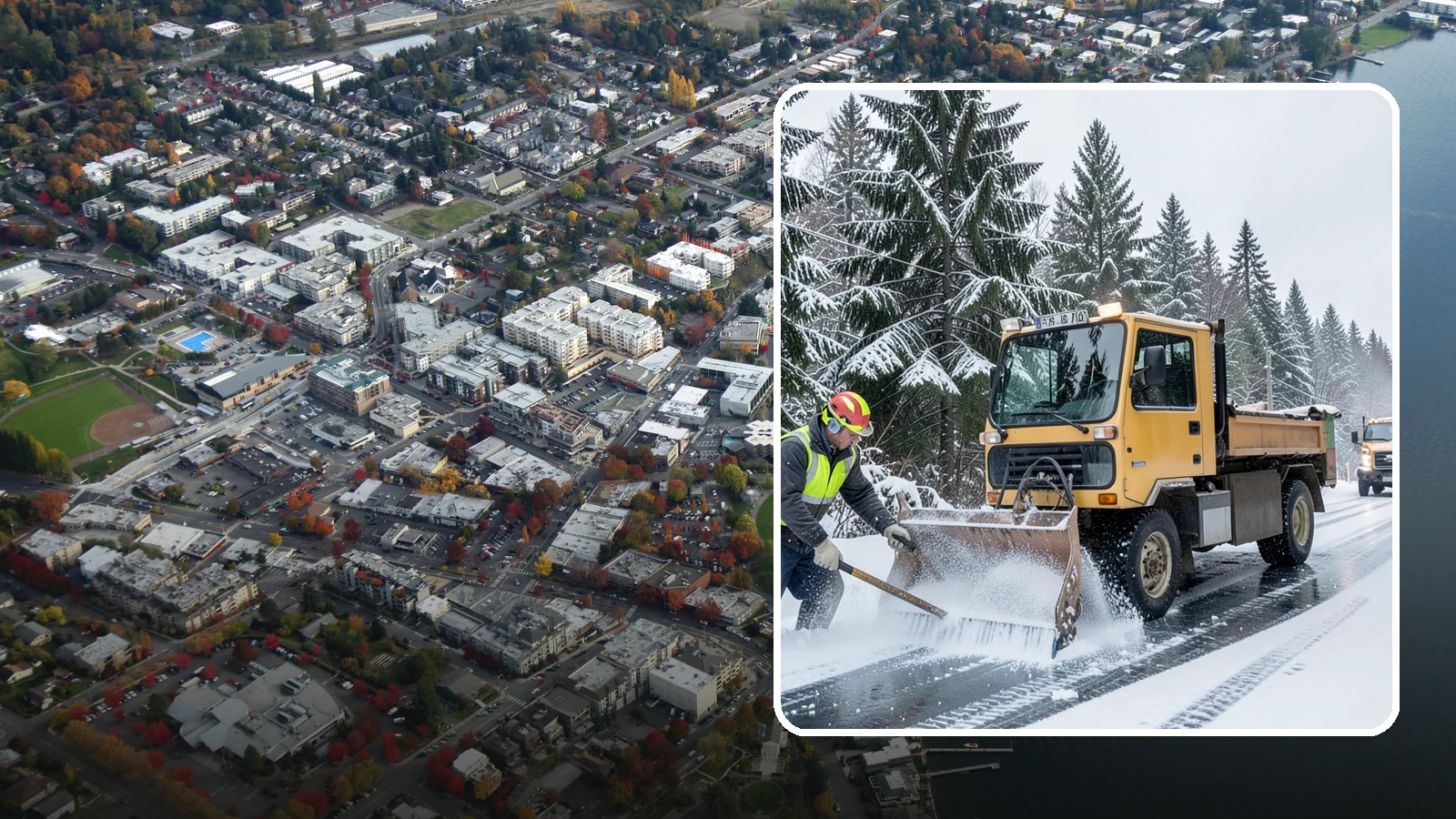 Salt Truck Service in Kirkland, King County, WA - Our salt trucks spread granular deicer across lots and roads to melt ice and restore traction.