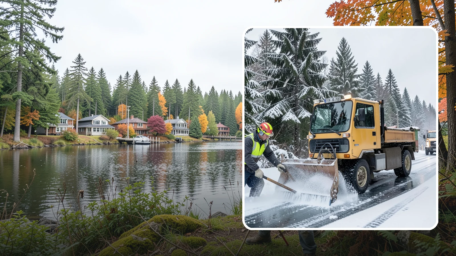 Salt Truck Service in La Conner, Skagit County, WA - Our salt trucks spread granular deicer across lots and roads to melt ice and restore traction.