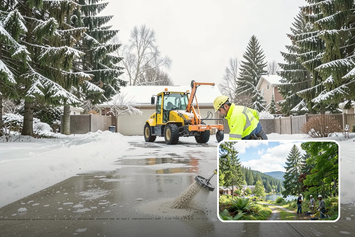 Salt Truck Service in Lake Forest Park, King County, WA - Controlled granular application across large surfaces