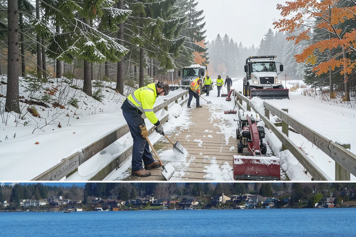 Salt Truck Service in Lake Stevens, Snohomish County, WA - Salt truck service is active throughout the freeze-thaw season from November through March across lowland commercial sites.