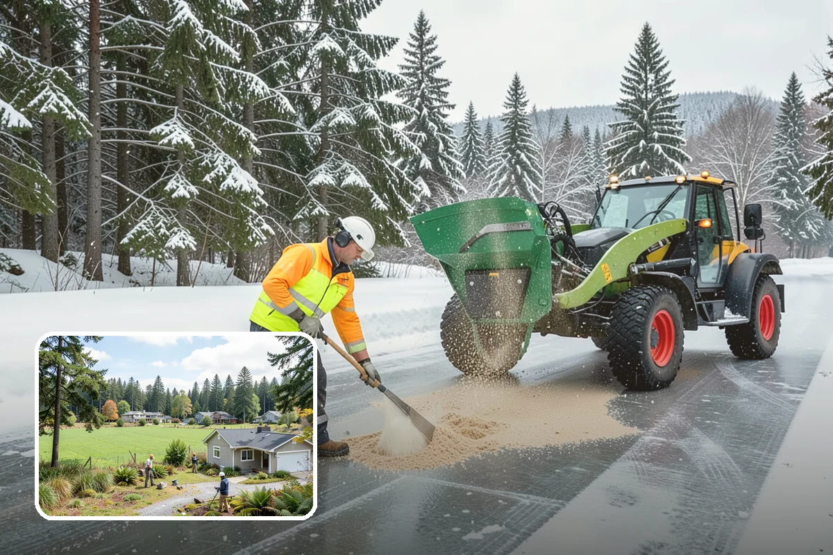 Salt Truck Service in Lyman, Skagit County, WA - Controlled granular application across large surfaces