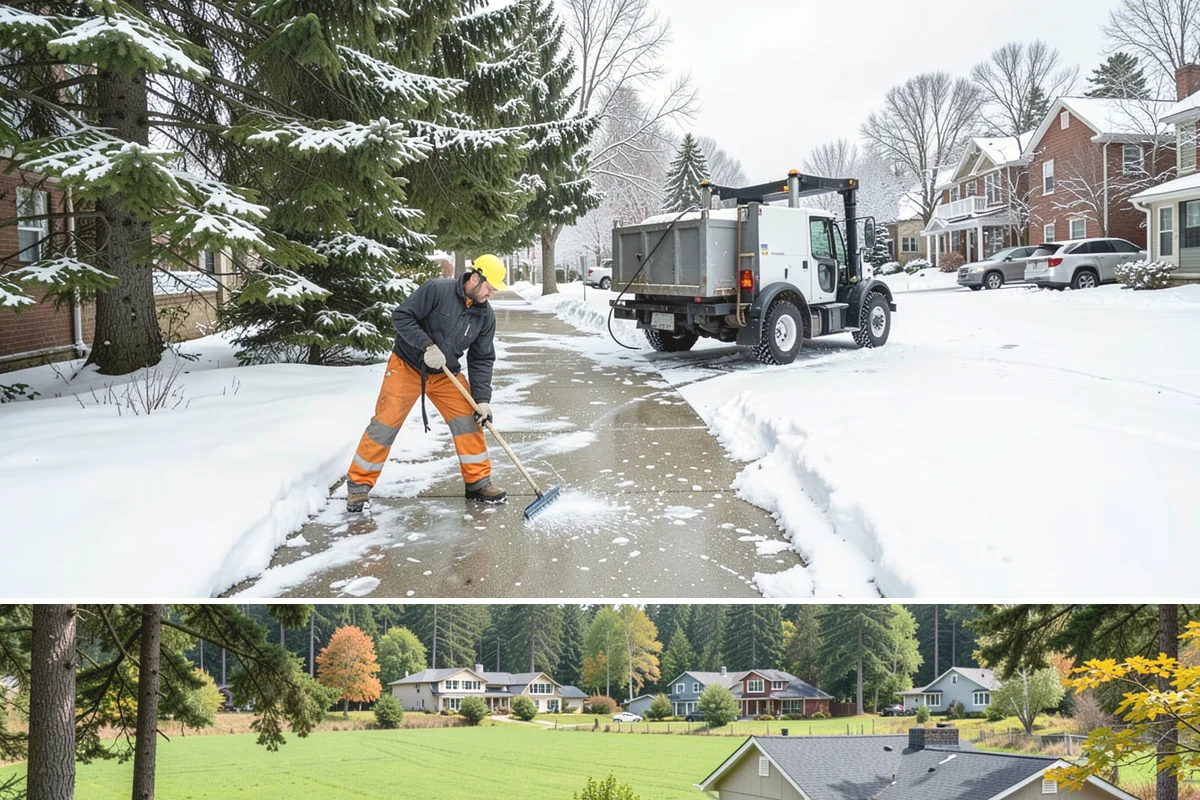 Salt Truck Service in Lyman, Skagit County, WA - Salt truck service is active throughout the freeze-thaw season from November through March across lowland commercial sites.