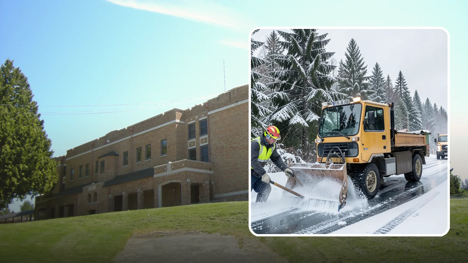 Salt Truck Service in Maple Valley, King County, WA - Our salt trucks spread granular deicer across lots and roads to melt ice and restore traction.