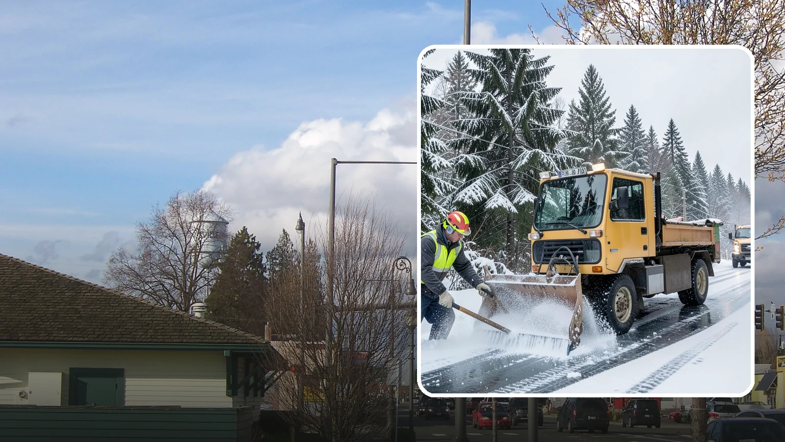 Salt Truck Service in Marysville, Snohomish County, WA - Our salt trucks spread granular deicer across lots and roads to melt ice and restore traction.
