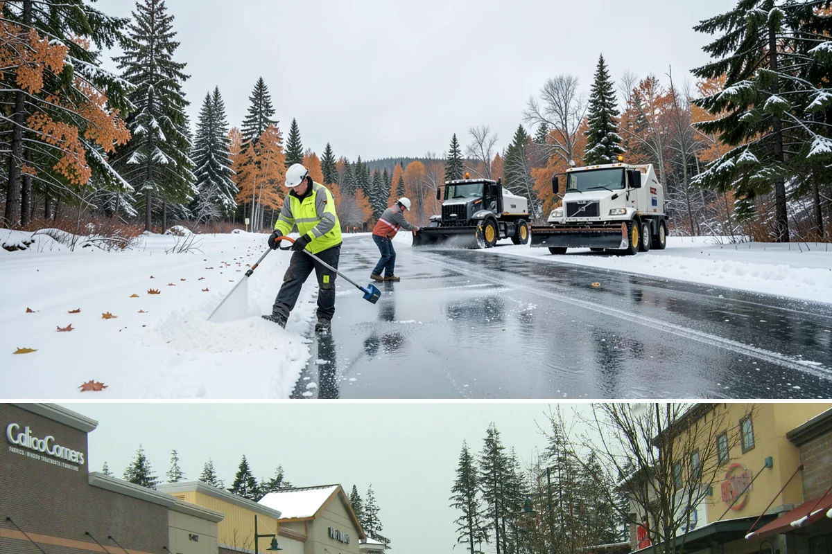 Salt Truck Service in Mill Creek, Snohomish County, WA - Salt truck service is active throughout the freeze-thaw season from November through March across lowland commercial sites.