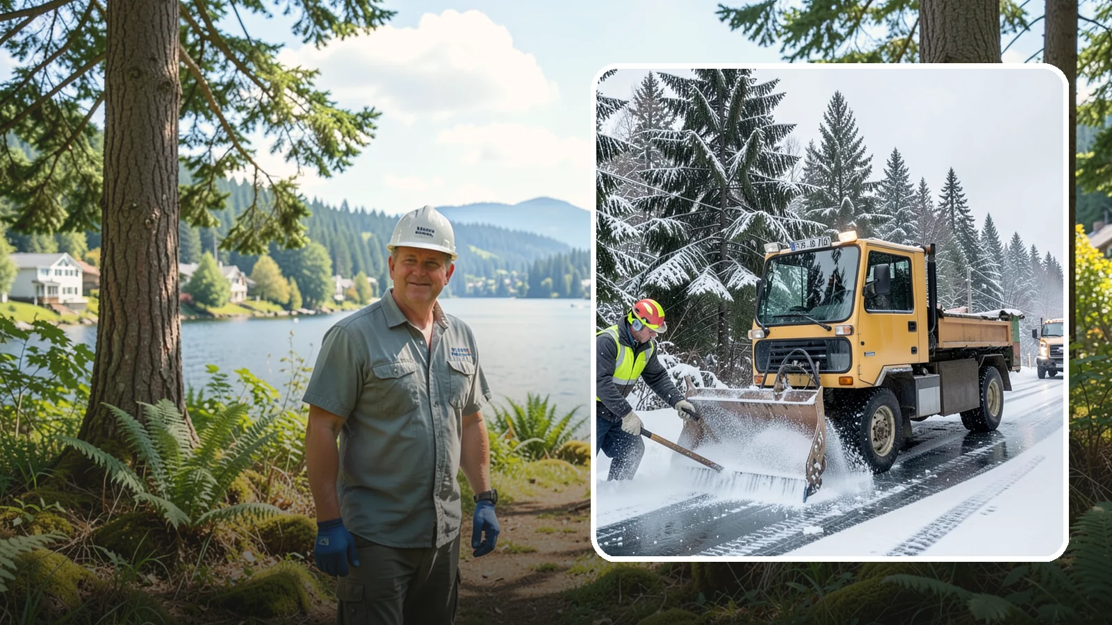 Salt Truck Service in Milton, King County, WA - Our salt trucks spread granular deicer across lots and roads to melt ice and restore traction.