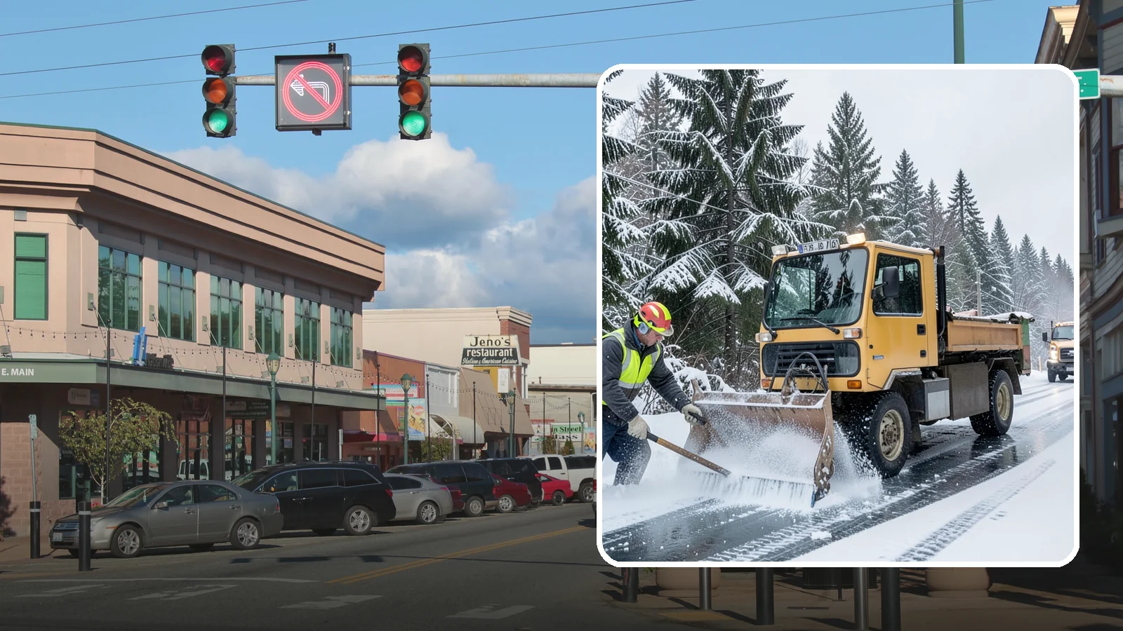 Salt Truck Service in Monroe, Snohomish County, WA - Our salt trucks spread granular deicer across lots and roads to melt ice and restore traction.