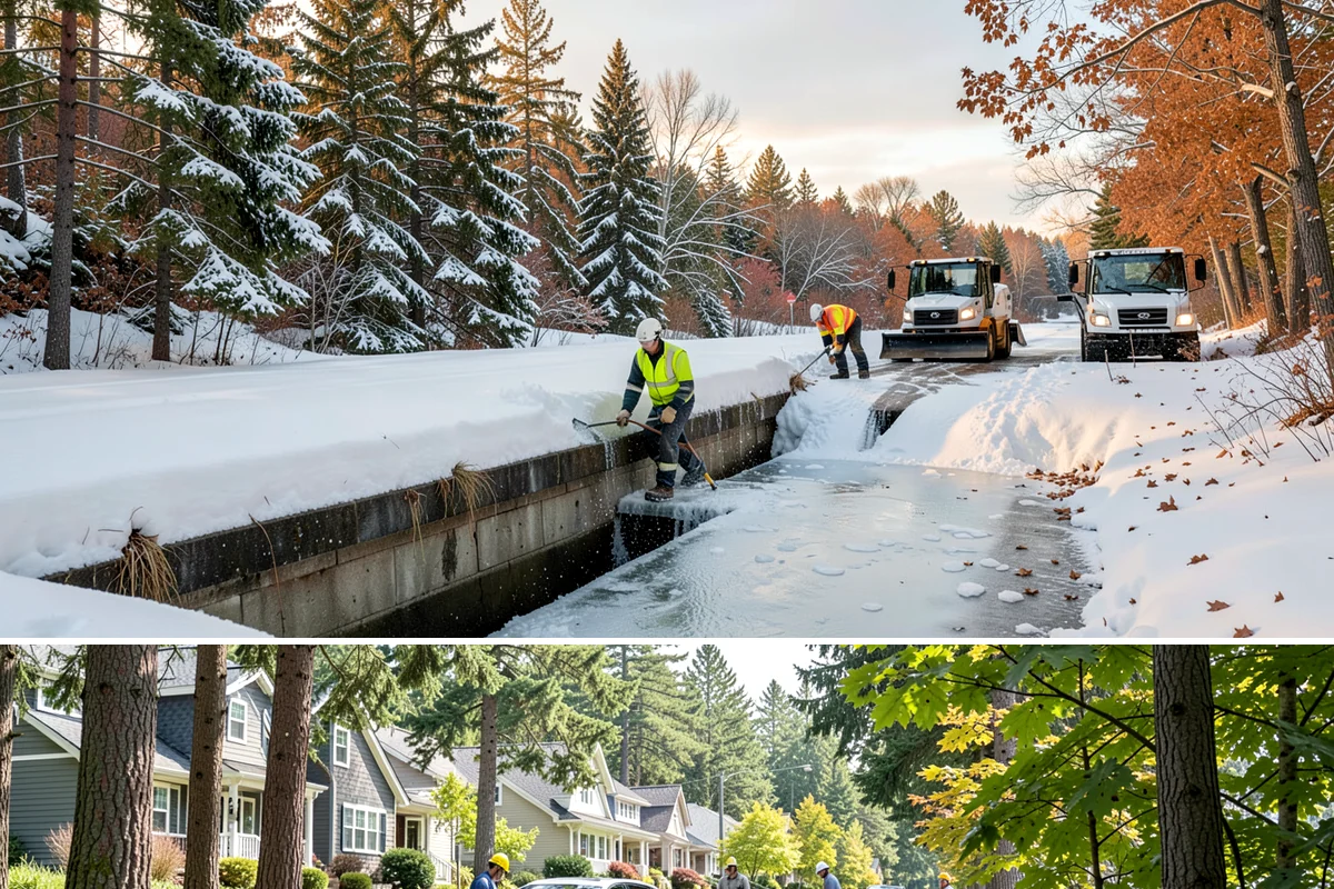 Salt Truck Service in Normandy Park, King County, WA - Salt truck service is active throughout the freeze-thaw season from November through March across lowland commercial sites.