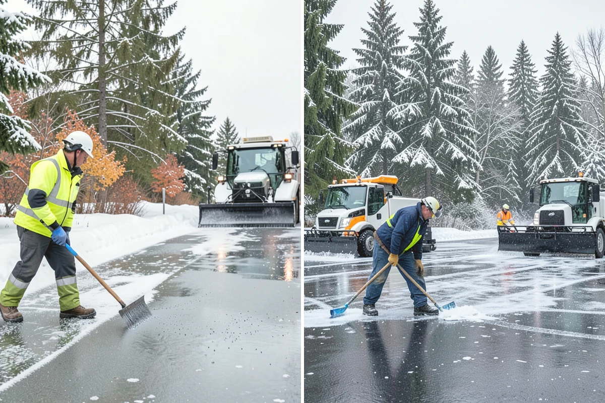 Salt Truck Service in North Bend, King County, WA - Calibrate the spreader to current temperature and ice