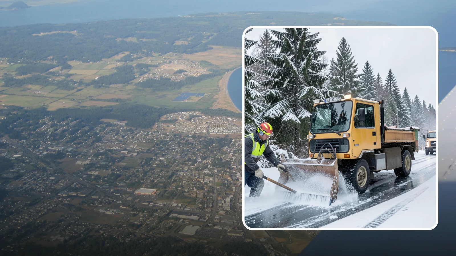 Salt Truck Service in Oak Harbor, Island County, WA - Our salt trucks spread granular deicer across lots and roads to melt ice and restore traction.