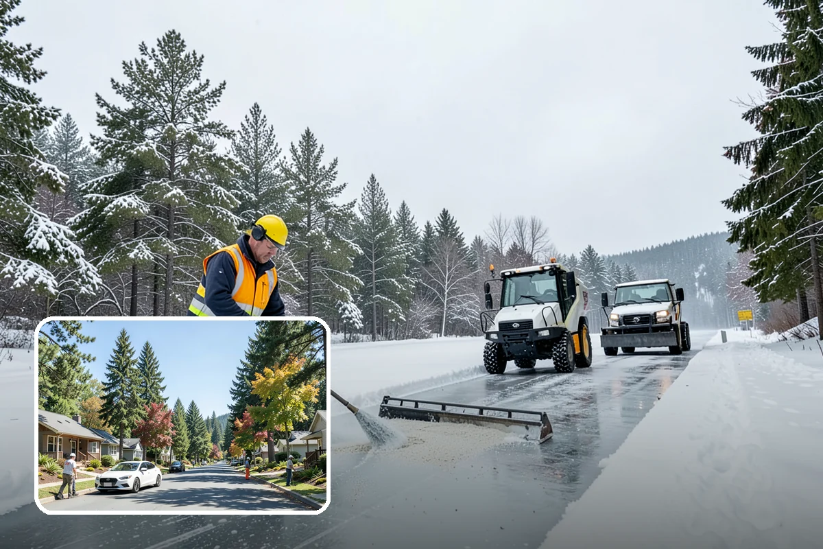 Salt Truck Service in Orting, Pierce County, WA - Controlled granular application across large surfaces