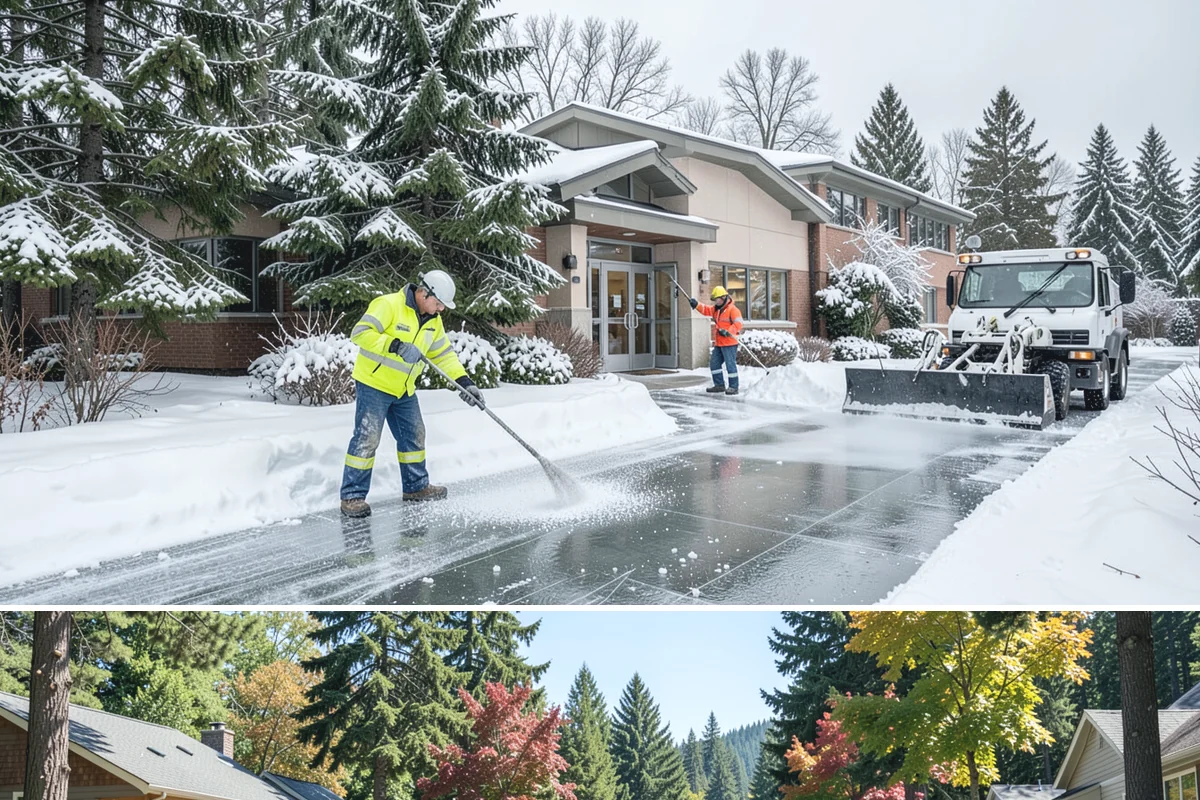 Salt Truck Service in Orting, Pierce County, WA - Salt truck service is active throughout the freeze-thaw season from November through March across lowland commercial sites.